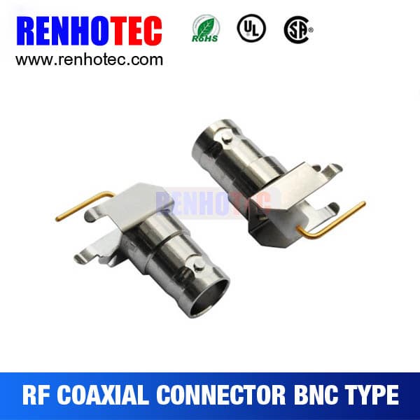 R_A BNC Female PCB Mount RF Magnetic Connectors
